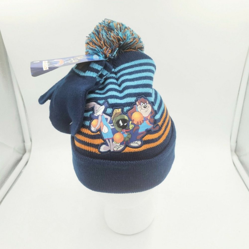 Space Jam Looney Tunes 2pc Youth Kids Beanie Winter Hat & Glove Set New 2021